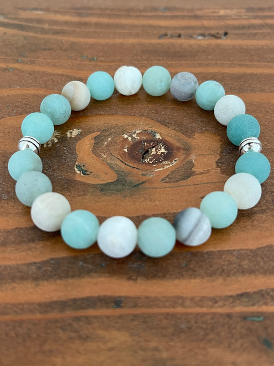 Perlenarmband "Korfu" mit Silber-Perlen