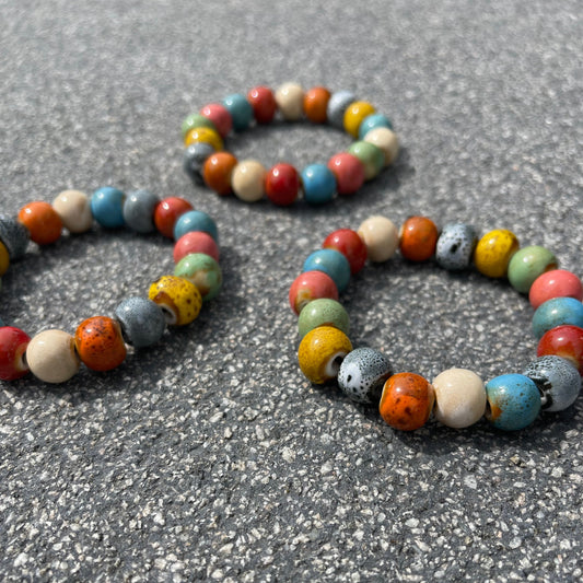 Perlenarmband "Sevilla" aus Keramikperlen 12 mm