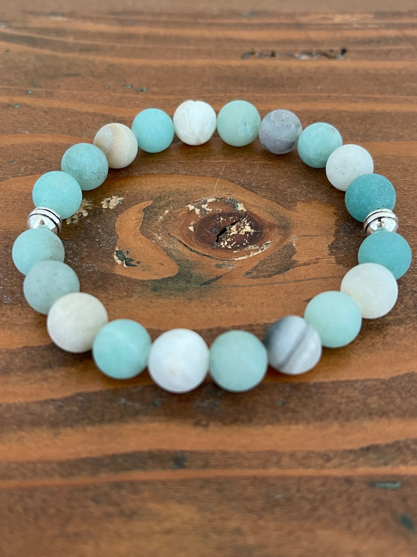 Perlenarmband "Korfu" mit Silber-Perlen